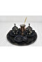 Turkish Coffee Set |   Copper Coffee Pot - Porcelain Cups and Saucers and Coffee - 2