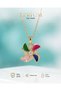 Trend Steel Women's Necklace 45 cm with Colorful Enamel Wind Rose Figure - 2