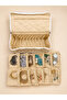 Fabric Accessory And Jewellery Case Organizer With 12 Small pouches (Purple Sequence)
