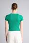 Fitted Crew Neck Ribbed Short Sleeve Basic T-Shirt E0288Ax26Sp - 5