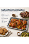 Nonstick Cookie Tray Carbon Steel Rectangular Baking Tray 37 x 27.2 x 1.8 cm Cookie Sheet Pan - 3