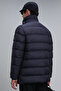 معطف Rıld Goose Feather للرجال باللون الأزرق الداكن - 6