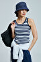 Lelan Women's Cotton T-Shirt Navy Blue - 6