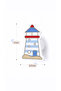 Lighthouse Children's Room Cabinet Handle Decorative Baby Room Drawer Handle Marine Themed Furniture Handle Blue White