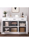 Modern Wooden Storage Kitchen Cabinet with Shelves for Living Room & Kitchen - 2