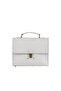 Beige Leather Women's Leather Handbag - 2
