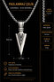 Stainless Steel Arrow Spear Steel Arrowhead Pendant - 7