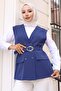 V-Neck Vest Suit Indigo 19254 - 2
