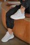 Women's White Gray Sneaker Casual Sports Shoes 029 - 3