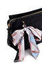 Women's Black Long Strap Printed Crossbody Bag 26Sbd230626 - 8