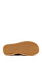 Women's Tan Wedge Heeled Suede Leather Comfort Slippers 26Sfd341714 - 5