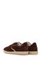 Women's Brown Lace-Up Sports Shoes, Suede Leather Sneaker 26Pfd371210 - 6