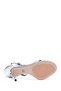 Women's Silver Buckle High Thin Heeled Evening Dress Shoes Metallic Genuine Leather Sandals 25Sfd494532 - 5