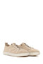 Women's Beige Lace-Up Suede Leather Comfort Shoes 26Pfd500210 - 2