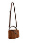 Women's Camel Long Strap Suede Crossbody Bag 25ABD250710 - 6