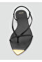 Contrast Tip Band Leather Sandals - 6