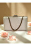 Nude Color Satin Evening Dress Bag Evening Bag Engagement Wedding Bag - 6