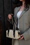 Black Straw Bag with Kriss Buckle Detail - 5