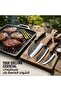 Kitchen Knife and Meat Cleaver Set with Protective Covers, Finger-Hole Forged Blade and Ergonomic Non-Slip Handle, Food Prep Tools for Home Cooking, Ideal for Chefs and Home Cooks - 2