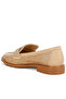 Women Rhinestones Embellished Loafers in Beige - 3