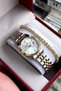 100% Original Gold Silver Color Stainless Steel Cord Waterproof Women Wristwatch Bracelet