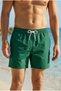 Summer Men's Swim Shorts Quick-Drying Short Length Elastic Lace-Up Beach Pool Shorts Pack of Zippered Pocket