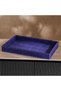 Savanna Faux Fur Decor Tray 40x28x5cm- Blue - 4