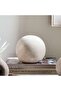 Zeril Stoneware Decor Ball With Gold Finish 14x14x13cm - Beige