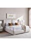 Heave King Bed 180x200 With Led Headboard - Ash White