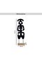 Jora Wooden Abstract Sculpture 20x8x76cm - Black - 6