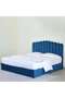 Anna King Bed Velvet Blue 180x200 Cm - 5