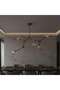 Rubix 5-light G9 Glass Pendant Lamp 105x70x75cm - Gold - 2