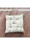 English Garden Printed Cotton Chairpad 40x40cm - Sage - 6