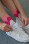 Women's Colorful 4-Piece Cotton Sports Wavy Soft Flexible Durable College Type Socks 2501 - 5