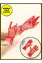 Laced Tulle Polka Dot Transparent Party Costume Henna Wedding & Bridal Gloves RED