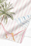 Tropical Striped Palm Sun Beach Towel-Bohemian Pink White Marine Quick Dry Microfiber Towel - 5