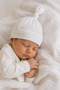 Cotton Newborn Combed Cotton Baby Hat Set of 3 - 2