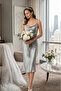 Degaje Collar Long Satin Nightgown-Bridal & Honeymoon Collection - 2