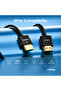 Ultra-Slim HDMI 2.0 Male to Male Cable (4K UHD, 60Hz, 3D, ARC, 24K Gold-Plated, 1m) - Black - 5