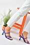 Cobalt Blue Thin Heeled Women's Shoes P404471009 - 2