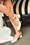 P654137009 Beige Mary Jane Low Heeled Women's Shoes Maryjane - 7