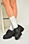 T996157009 Black Thick Heeled Women's Shoes - 3