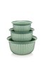 Economic Linea Round Bowl Set of 3 Green 3X (1 Liter - 2 Liter - 3 Liter) - 5