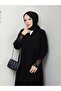 Lace Detail Plus Size Casual Dress - Black - 4