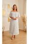 Women's Polka Dot Flounce Pleated Chiffon Dress - 5