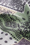 Mint Patchwork Pattern Twill Silk Scarf - 3