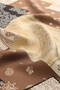 Taba Patchwork Pattern Twill Silk Scarf - 3