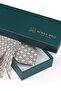 Ecru Patterned Silk Tie Set - 4
