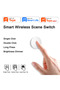 White for Tuya ZigBee Smart Button Scene Switch Wireless Remote Controller Multi-scene Linkage Switc