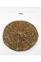 2-piece wicker trivet 21cm pot base - 2